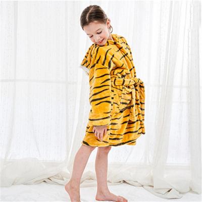 China Multi Colored Animal Style Kids Bathrobe Soft Comfortable Bathrobe QUICK DRY for sale