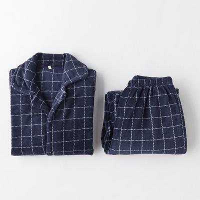 China QUICK DRY Soft Comfortable Breathable Men Matching Flannel Pajamas Set for sale