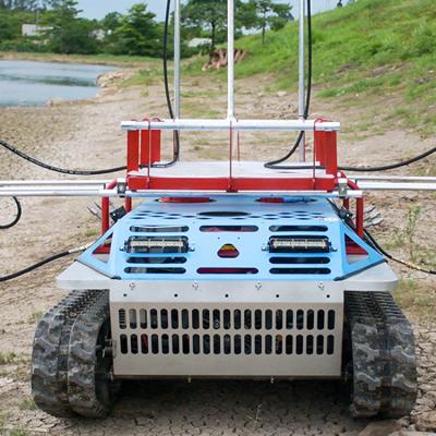 China 2022 Gasoline-Electric Hybrid UAV Best Agriculture Robot 2022 Hybrid Remote Control Sprayer Ground Vehicle Ugv Sprayer For Farming for sale