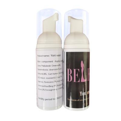 China Private party private label cleansing yoni wash 60ml yoni foam to wash feminine hygiene care feminine yoni wash for sale