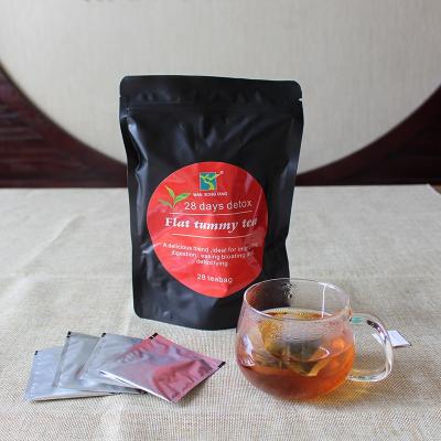 China OEM Private Label Low Fat Diet Herbal Tea 28 Days Slimming Tea Flat Belly Tea for sale