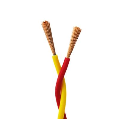 China Building Core Copper PVC Insulated Stranded Flexible Core 4mm Cable And Fire Wire RVS 300/500V 2 Wire And Wire for sale