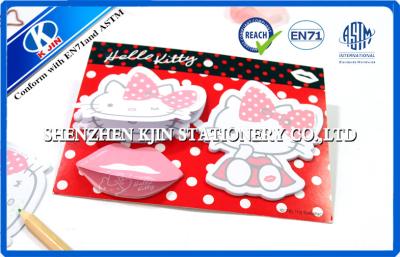 China Hello Kitty Memo Sticky Notes , Cute Design Desktop Sticky Notes For Children for sale