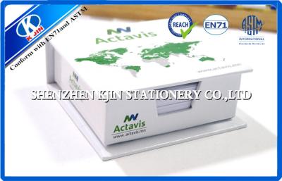 China Paper Box Packing Green / White Cover Memo Sticky Notes , Sticky Block for Office for sale