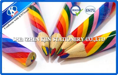 China Painter Professional Wooden Rainbow Color Pencil Yellow / Red / Blue / Green 4 Colour for sale