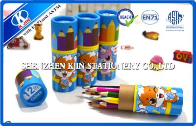 China Custom Wood Prismacolor coloured pencil sets In Paper Tube 3.5 Inch 12PCS for sale