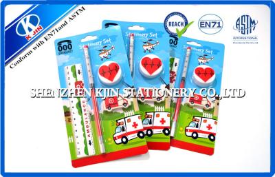 China Lovely Blue and Red PVC personalized stationery gift sets , ASTM Certification for sale