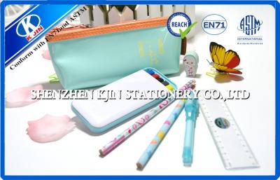 China Blue Pvc Kids Personalized Stationery Sets Zipper Bag Stationery Set For Students for sale