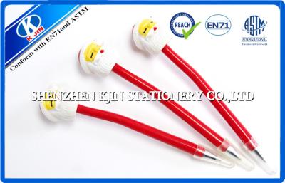 China Red Santa Clause Cartoon Ball point Pens Logo Printing For painter for sale