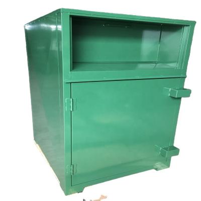 China Large Volume Clothes Stored Donation Drop Recycle Barrel Clothes Old Metal Recycle Bin for sale