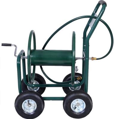 China Garden Strong Duty Metal Hose Reel Outdoor Yard Water Resistant Water Planting New Garden Cart for sale