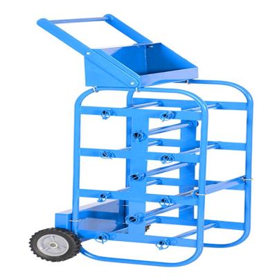 China Easy Mobile Portable Axle Cable Caddy Multi Spool Grid Dispenser Wire Spool Cart for sale