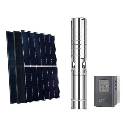 China Irrigation Guarantee Supply Maxbo OEM 900W Motor MPPT Motor Mass Flow Commercial Agricultural Brushless Energy Saving Solar Water Pump for sale