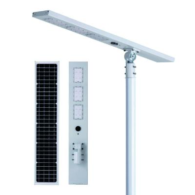 China ROAD Maxbo 30W 100w all-in-one gate IP65 smart sensor integrated solar powered engineering led street light lamp for sale