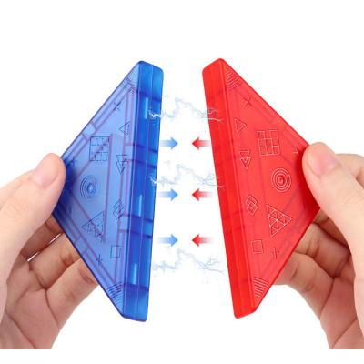 China Magnetic Blocks Brain Teaser Pattern Blocks Educational Toys for Building STEM Skills Magnetic Tangram Puzzles for Kids for sale