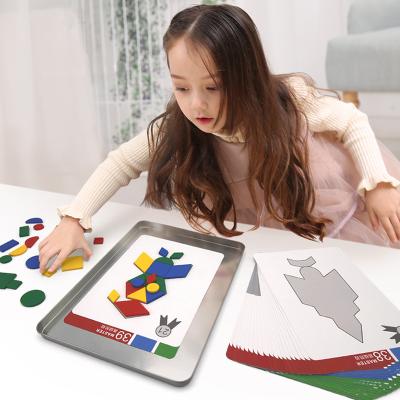 China Plastic Math Toys Puzzle Toys For Children Educational Equipment Resources Geometry Gifts for sale