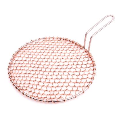 China Easily Cleaned HEBEI ANPING COUNTY Charcoal barbecue tools for outdoor party Copper  mesh welded  copper woven grill net for sale