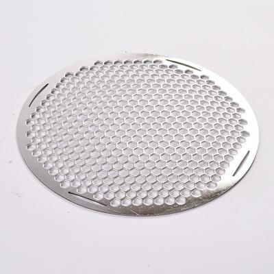 China Easily Cleaned High quality Integrated stamping bbq mesh  Stainless 304 with handle barbecue tray   BBQ mesh grill net for sale