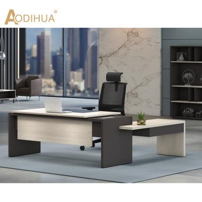 China Expandable Professional Office Furniture L Shape Modern Wooden Desk for sale