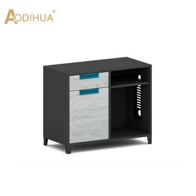 China Office modern storage shelf wooden file cabinet small with drawers for sale