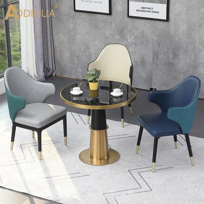 China Modern Commercial Lobby Chair Upholstery Armchair Luxury Hotel Restaurant Dining Chairs for sale