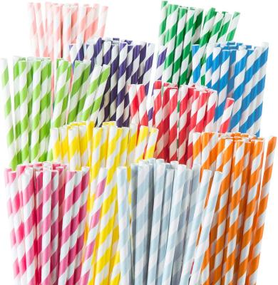 China Home.Restaurant.Bar.Hotel.Wedding Paper Straws, Biodegradable Paper Straw For Drinking Crafts Birthday Party for sale