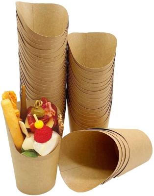 China Disposable Holder 16oz, Disposable Party Takeout Waffle Popcorn Boxes Wrapping Paper Baking Paper Cups Home.Restaurant.Bar.Hotel.Wedding French Fries Holder en venta