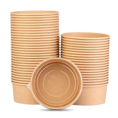 China Large Minimalist Paper Bowls, Disposable Plastic Free Soup Bowls Party Supplies for Hot/Cold Food, Soup en venta