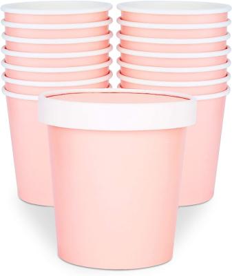 China Home.Restaurant.Bar.Hotel.Wedding Pink Paper Bowls, Disposable Soup Bowls Bulk Free Hot/Cold Food Party Supplies, Food Containers en venta