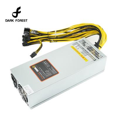 China Desktop DARK FOREST DF-BC2000AT, 2000W power supply for Asic machine S9 or L3+ or Z9 mini or D3 with 10*P6 connectors, APW7 replacement for sale