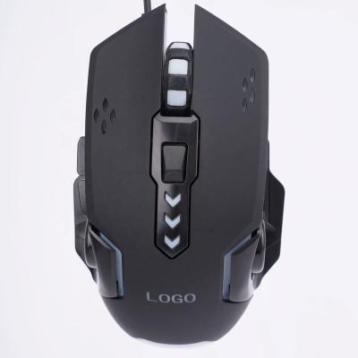 China Whole Sale Gaming OEM 7 Colors 1200/1800/2400/3600 DPI 603 Instant Sensor Laser Engraving 6D Gaming Wired Mouse for sale