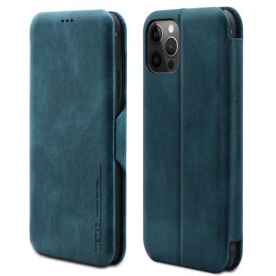 China VIETAO Anti-fall Wallet Shockproof Card Holder Leather Magnetic Flip Mobile Phone Cover Case For iphone 11 pro max 12 phone case for sale