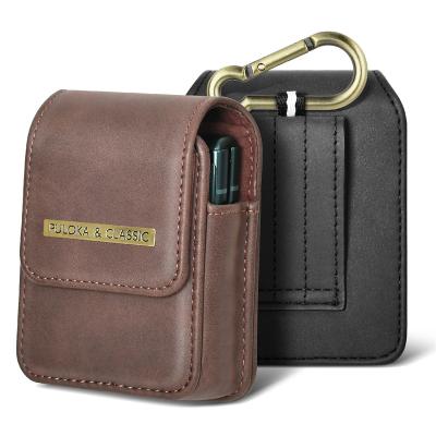 China Sports Men PU Leather Belt Shockproof Portable Cell Phone Waist Bag for Samsung galaxy z flip 3 cell phone case leather bag for sale