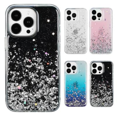 China 2022 Black Epoxy Quicksand Shockproof Glitter Phone Case For iphone 13 12 pro 11 Max Xs 7 8 Wholesale Mobile Covers For Girls for sale