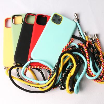 China Protect Your Phone 2020 Fashion Luxury Cross - Body Cell Phone Case Arming Cord For iphone 11 X Case For Women for sale