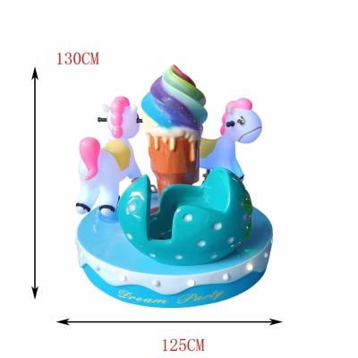 China 3 Seats Fun Carousel Kiddie Ride Amusement Doll Machine Customized for sale