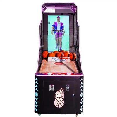 China 1 Player 3D Screen Arcade Electronic Basketball Shooting Game Machine 55 Inch Monitor for sale