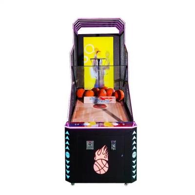 China Kid Indoor Arcade Pinball Basketball Machine Shooting Game US Plug Led Display for sale