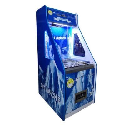 China Indoor Amusement Park Drag Quarter Coin Pusher Arcade Game Blue Custom Built for sale