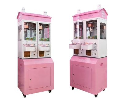 China Mini 116 USD Claw Machine with Metal Acrylic Plastic Construction Table Top Design for sale