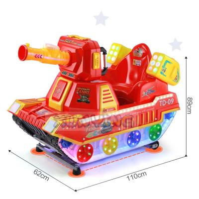 China Interactive Kiddie Amusement Rides Happy Train Crazy Tank With Bubble Gun for sale