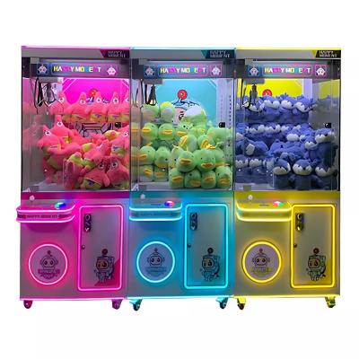 China Metal Acrylic Catcher Dolls Games Machine Coin Operated Toy Arcade Crane Claw Machine for sale