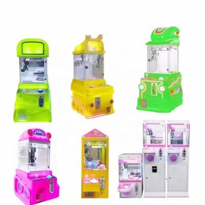 China Small Dolls Vending Mini Toy Claw Machine 30KG Metal Acrylic Coin Operated Arcade Games for sale