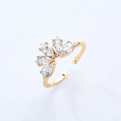 China Nickel Plated Elegant Silver Princess Free High Quality Cz Diamond Heart Shaped Crown Ring of 925 Rings for sale