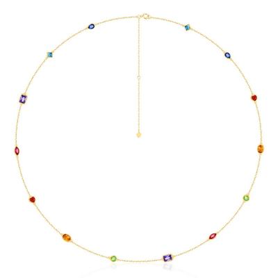 China High Quality Colorful Simple Style CZ Jewelry Sweater Chain Necklace 925 Silver Nickel Free Long for sale