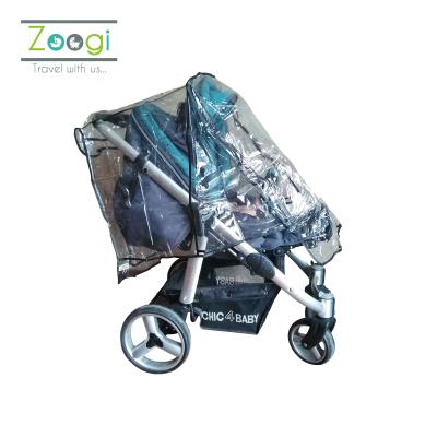 China Waterproof Stroller Stroller Weather Rain Shield For Baby Clean Cloth 80*45*65cm Color Box 500 PCS Polyester, Black 400g PVC for sale