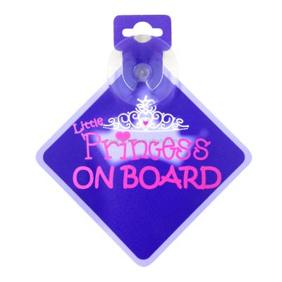 China Windshield Stickers New Product Baby On Board Sign Cars Children Safety Sticker Billboard Suction Warning Cups for sale