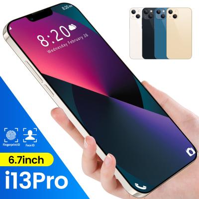 China 100% Original SDK Available New Android Phone 16+512GB Wifi Camera GPS 6.9 3 sim card i13pro Mobile Phones for sale