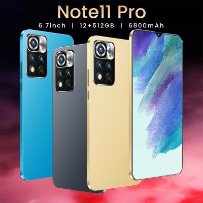 China Wholesale Fingerprint NOTE 11 PRO Long Standby 6.7Inch High Definition Face Recognition Smartphone 12GB+512GB Android Mobile Phone for sale