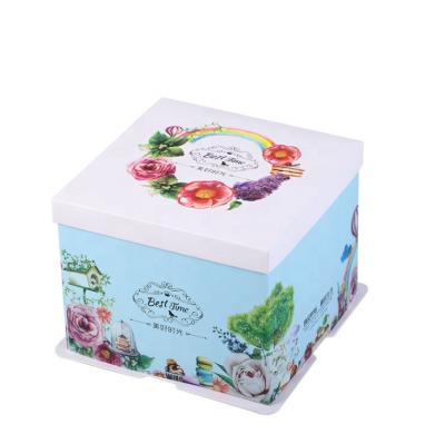 China Recyclable Custom Paper Cake Box Cardboard Food Packing Box Printed Macaroon Box for sale